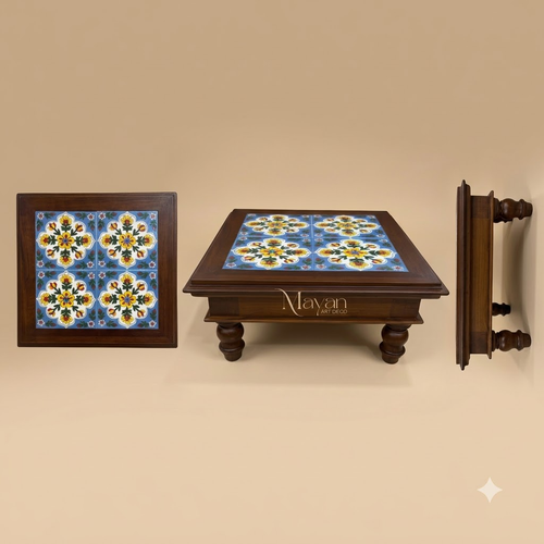 4-Tile Heritage Manai/ Wooden Chowki