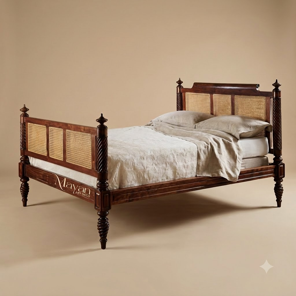 Heritage Cane Four-Poster Bed