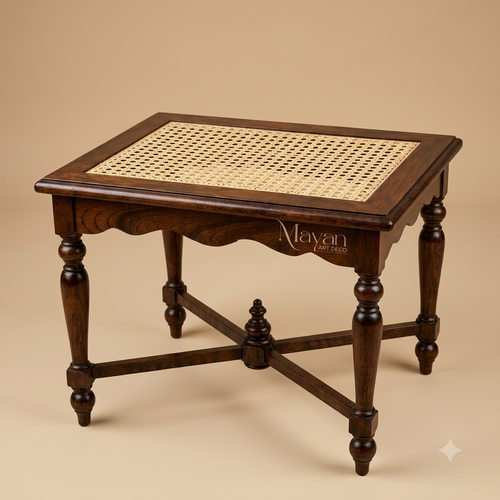 Victorian Cane Side Table