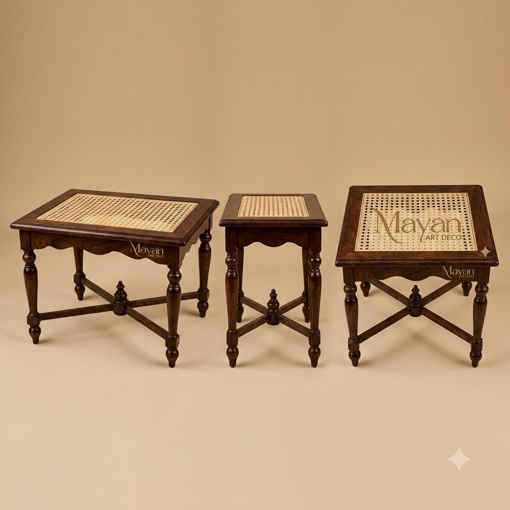 Victorian Cane Side Table